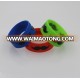 Silicone subsection bracelet debossed-fill in wide band